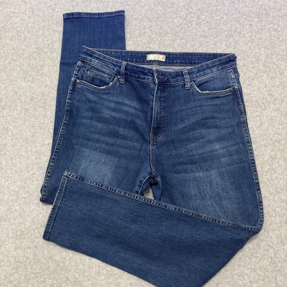 KUT from the Kloth Catherine Fab‎ Ab Boyfriend Jeans Dark Wash High Rise Size 14